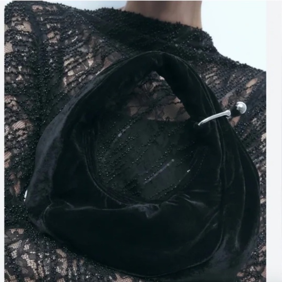 Zara velvet bucket bag, P1381 - Picture 3 of 7